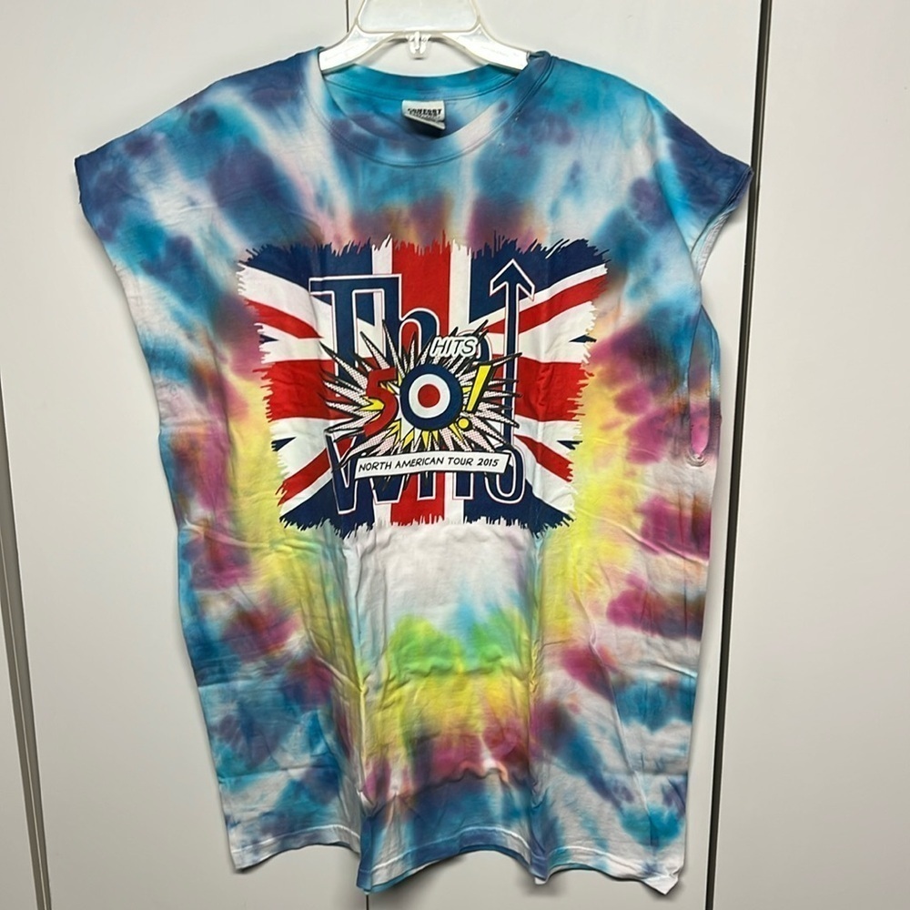 The Who 50th Anniversary North American Tour Tie Dye Graphic T-Shirt